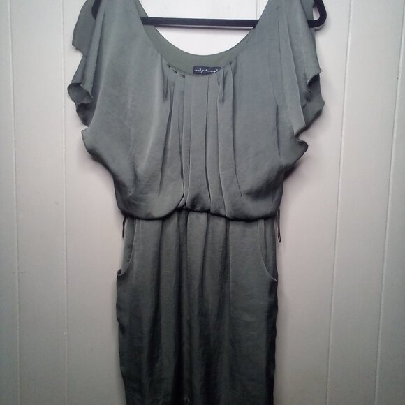 City Triangles Dress M Short Sleeve Pockets Green - Picture 13 of 15